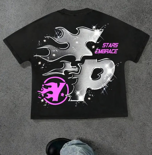 Tricou Casual de vara pentru barbati cu mânecă scurta si guler rotund, cu model New York.